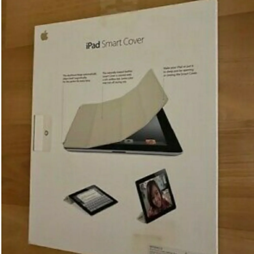 APPLE SMART LEATHER COVER FOR APPLE IPAD ORIGINAL RED BLACK